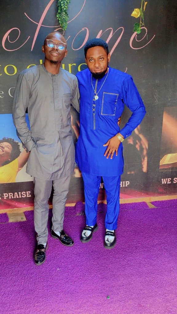 At church with friends